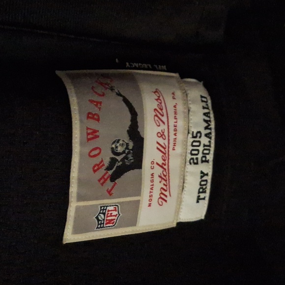 MITCHELL AND NESS TROY POLAMALU #43 PITTSBURGH STEELERS JERSEY - Picture 4 of 4